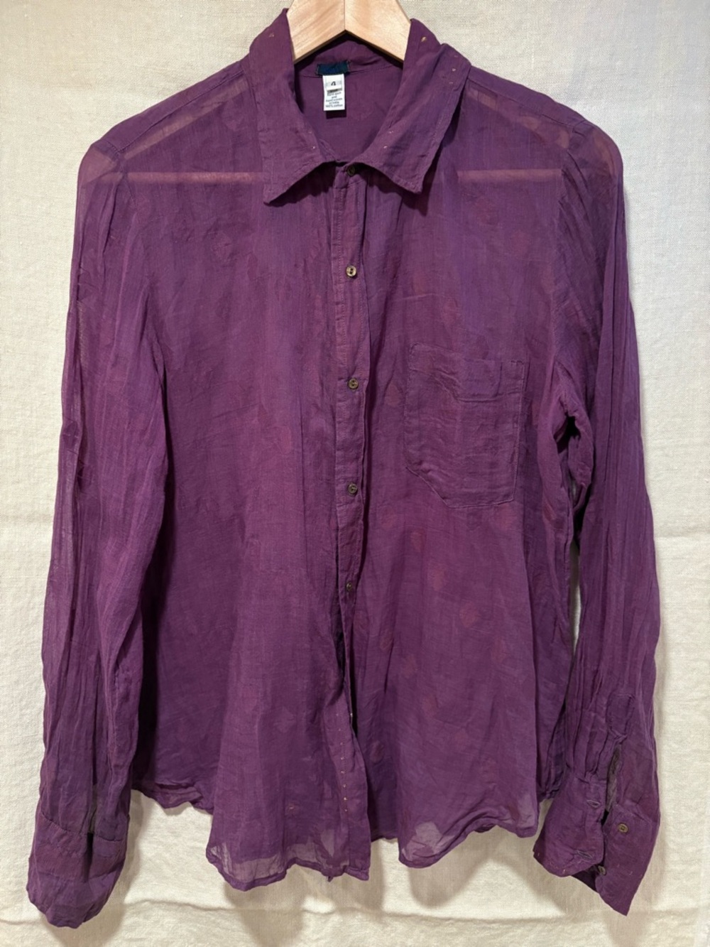 Dosa vintage cotton voile shirt, 4, EUC